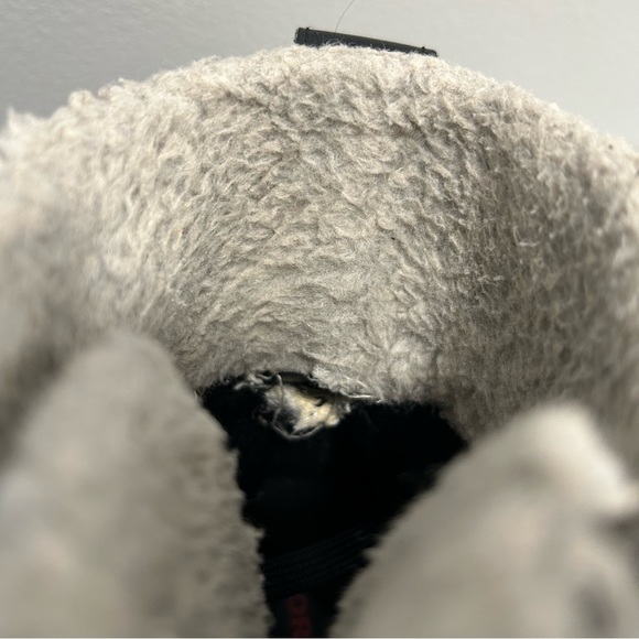 Sorel Tivoli Boots waterproof black & white check with pink logo size 8 - Picture 5 of 8